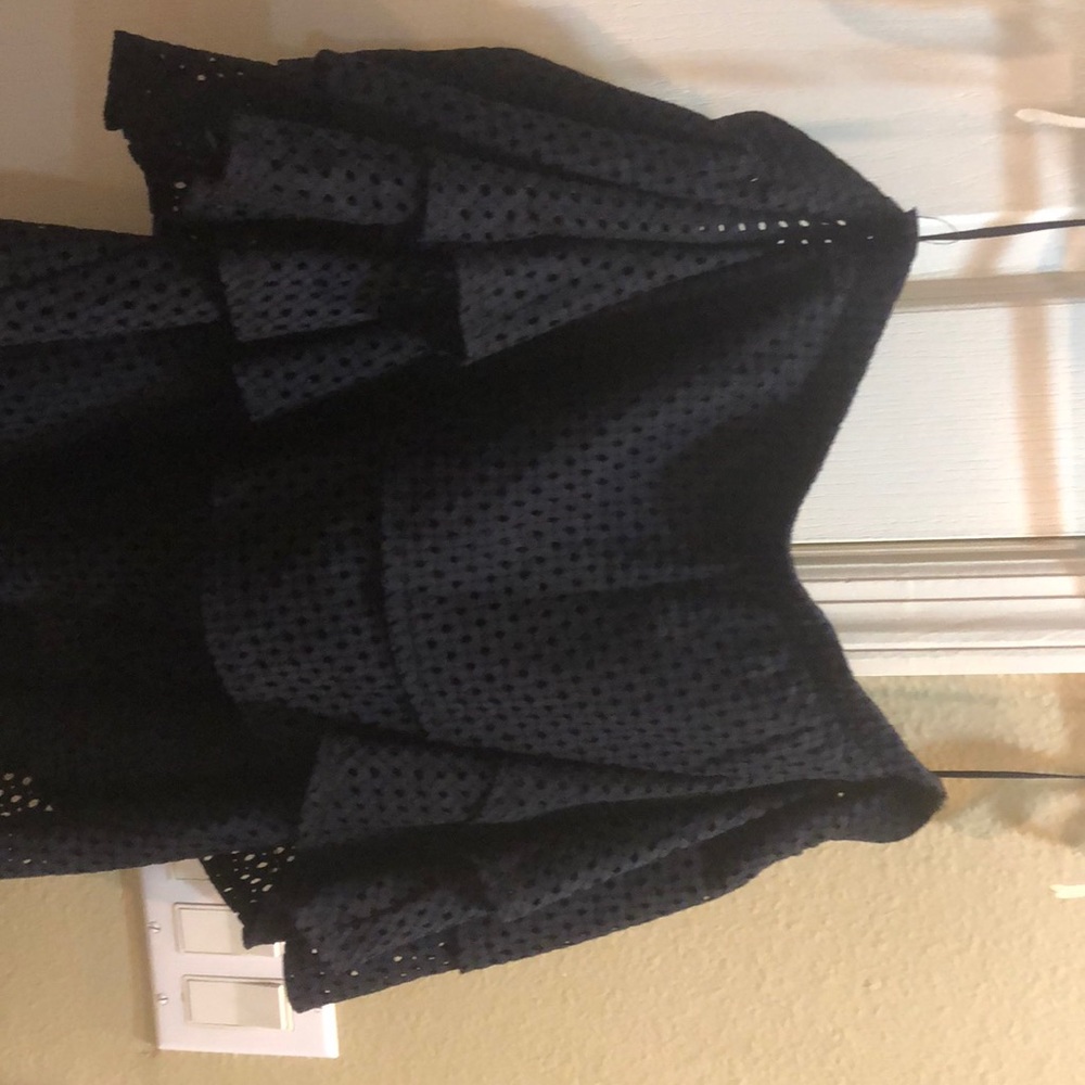 Off the shoulder navy top